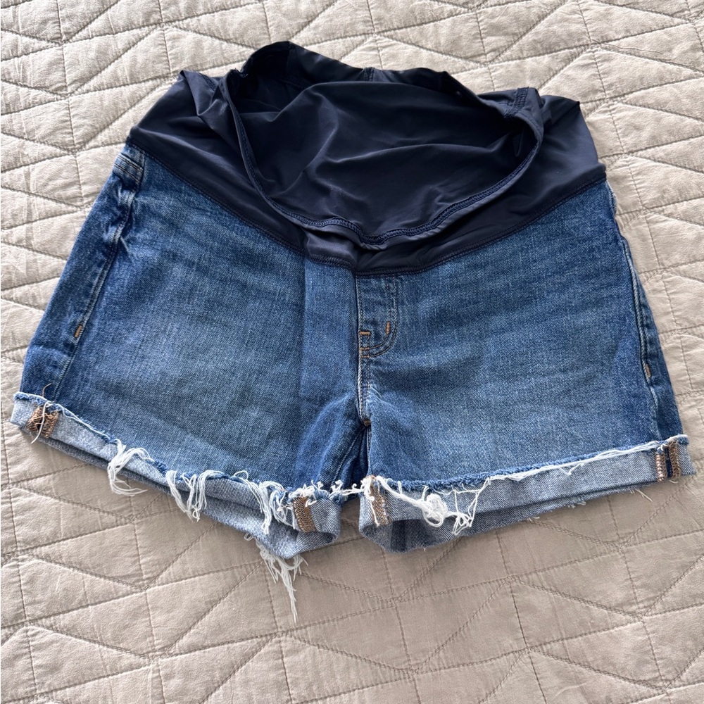 Madewell High Rise Maternity Jean Shorts